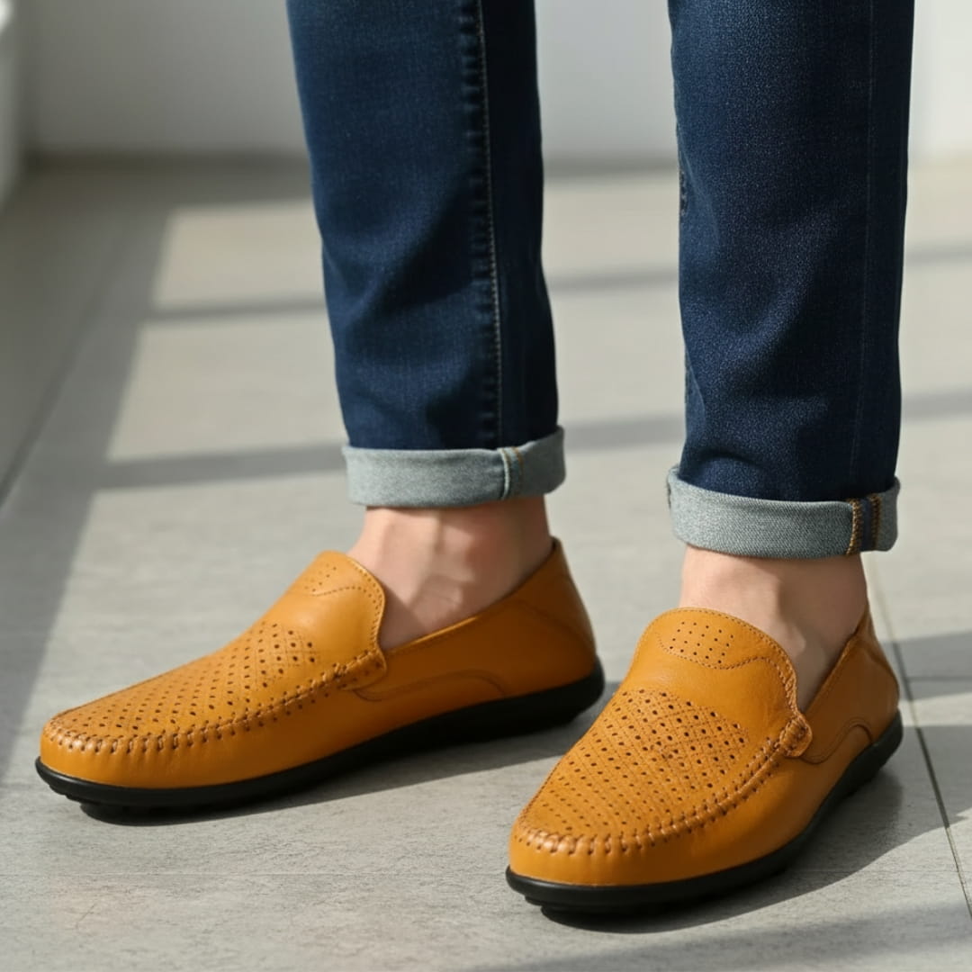 Ricardo Mocassins en Cuir Respirants – Semelle Confort Style Casual Chic