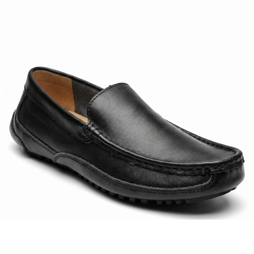 Fabrizio Mocassins en Cuir Cousus Main – Chaussures Élégantes Casual Quotidiennes à Enfiler