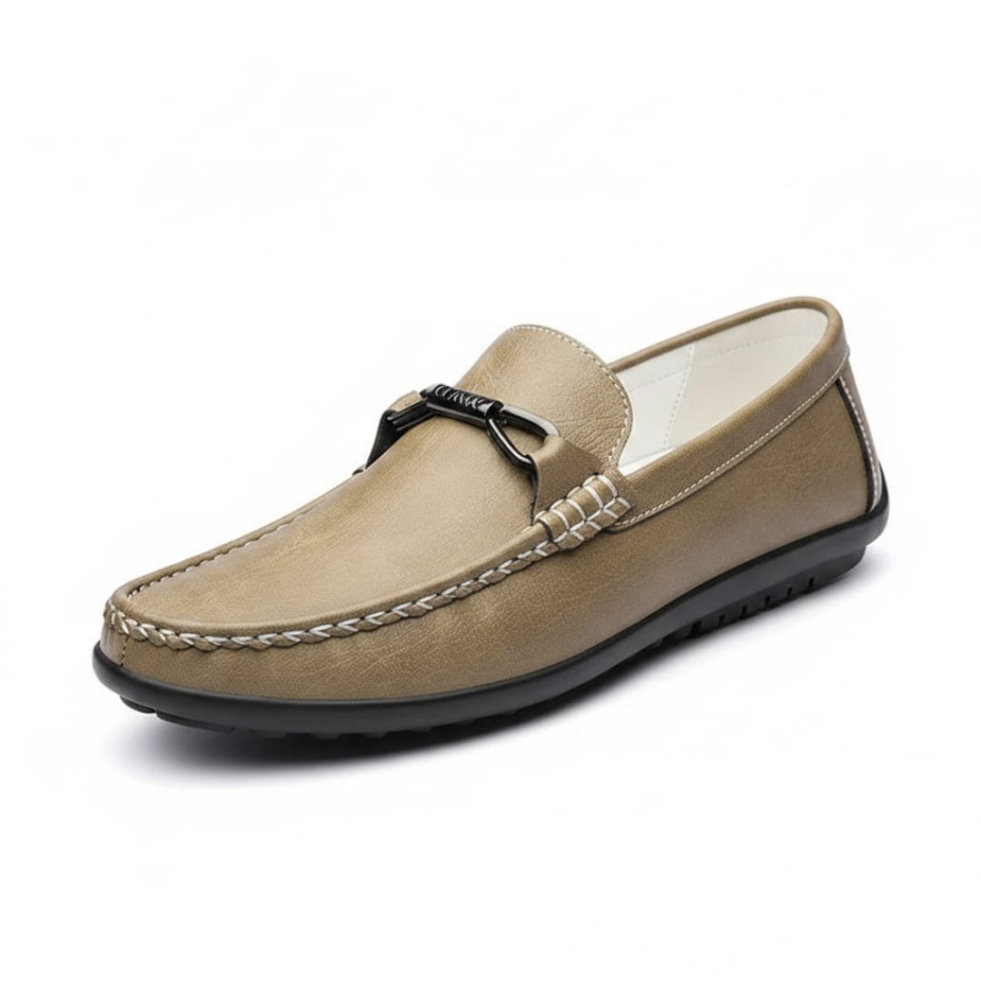 Kevin Cuir Mocassins – Confort Structure Chaussures À Enfiler Souple