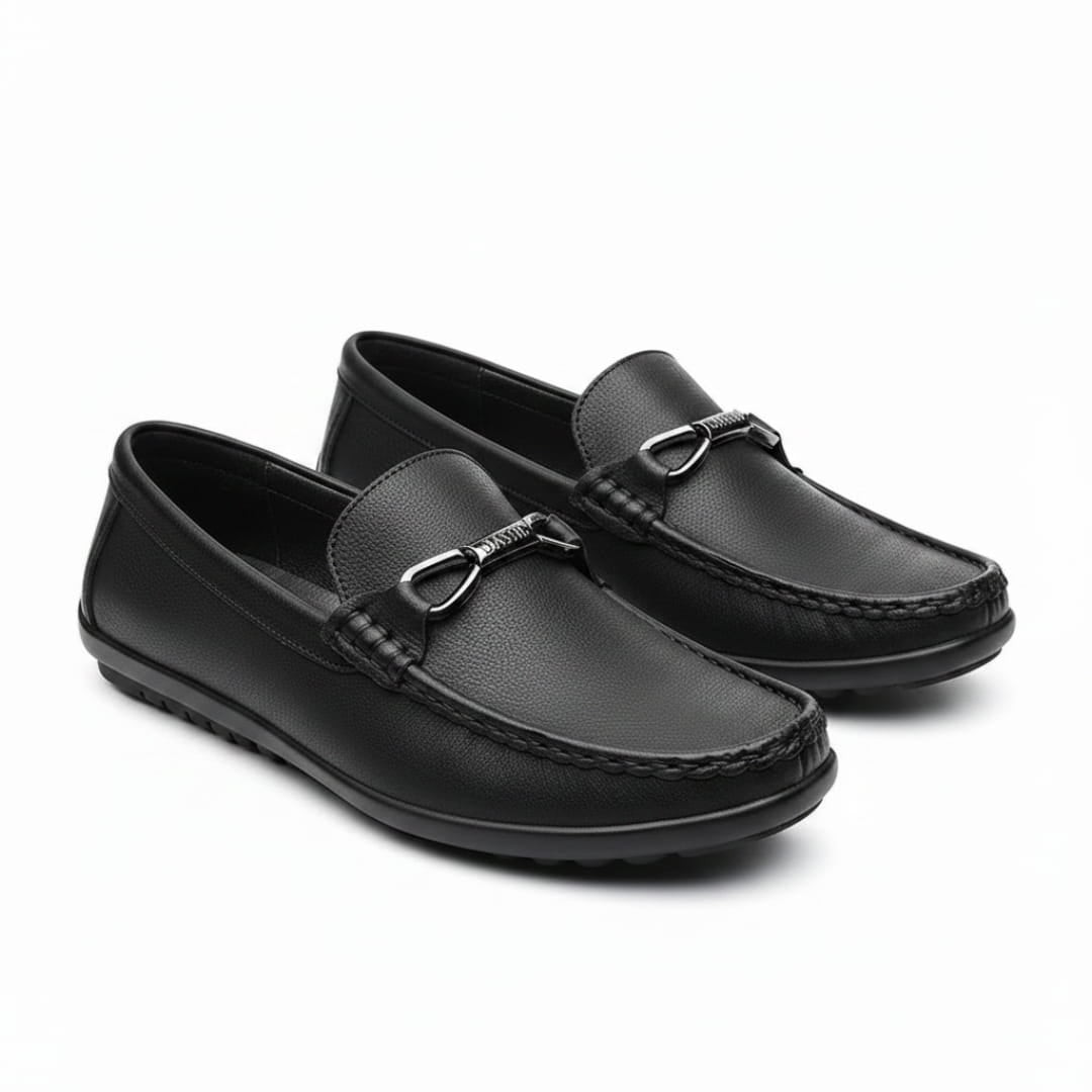 Kevin Cuir Mocassins – Confort Structure Chaussures À Enfiler Souple