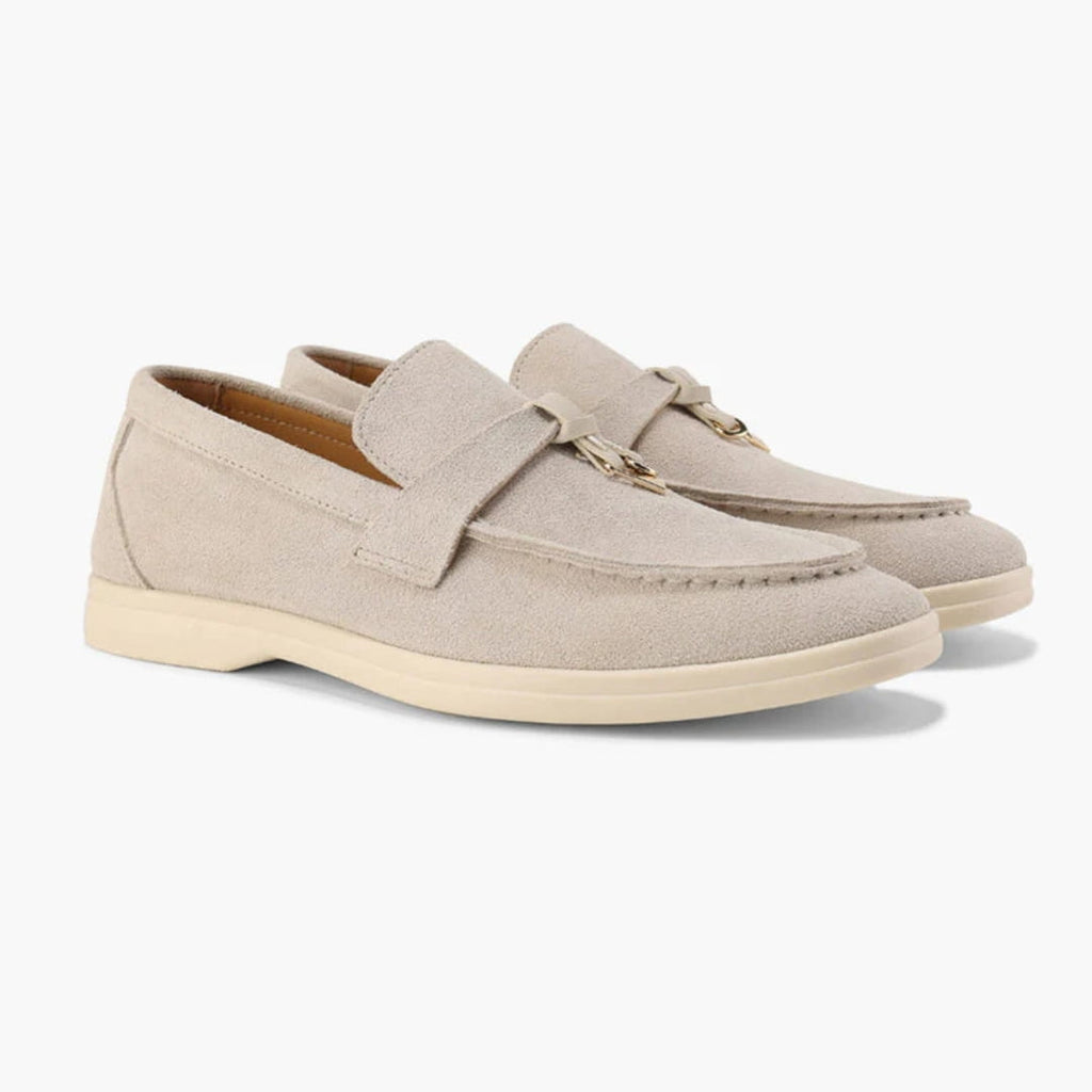 Christine Mocassins en Daim – Silhouette Élégante Chaussures À Enfiler Casual