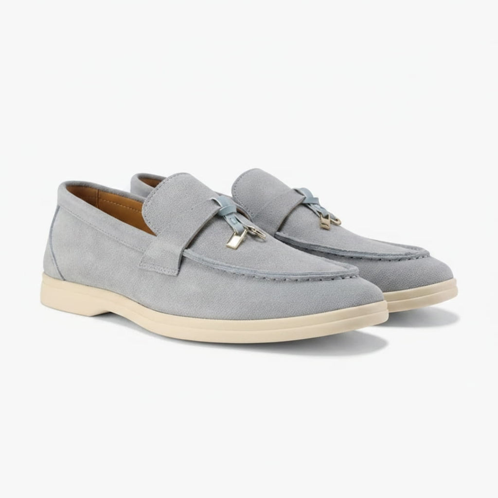 Christine Mocassins en Daim – Silhouette Élégante Chaussures À Enfiler Casual