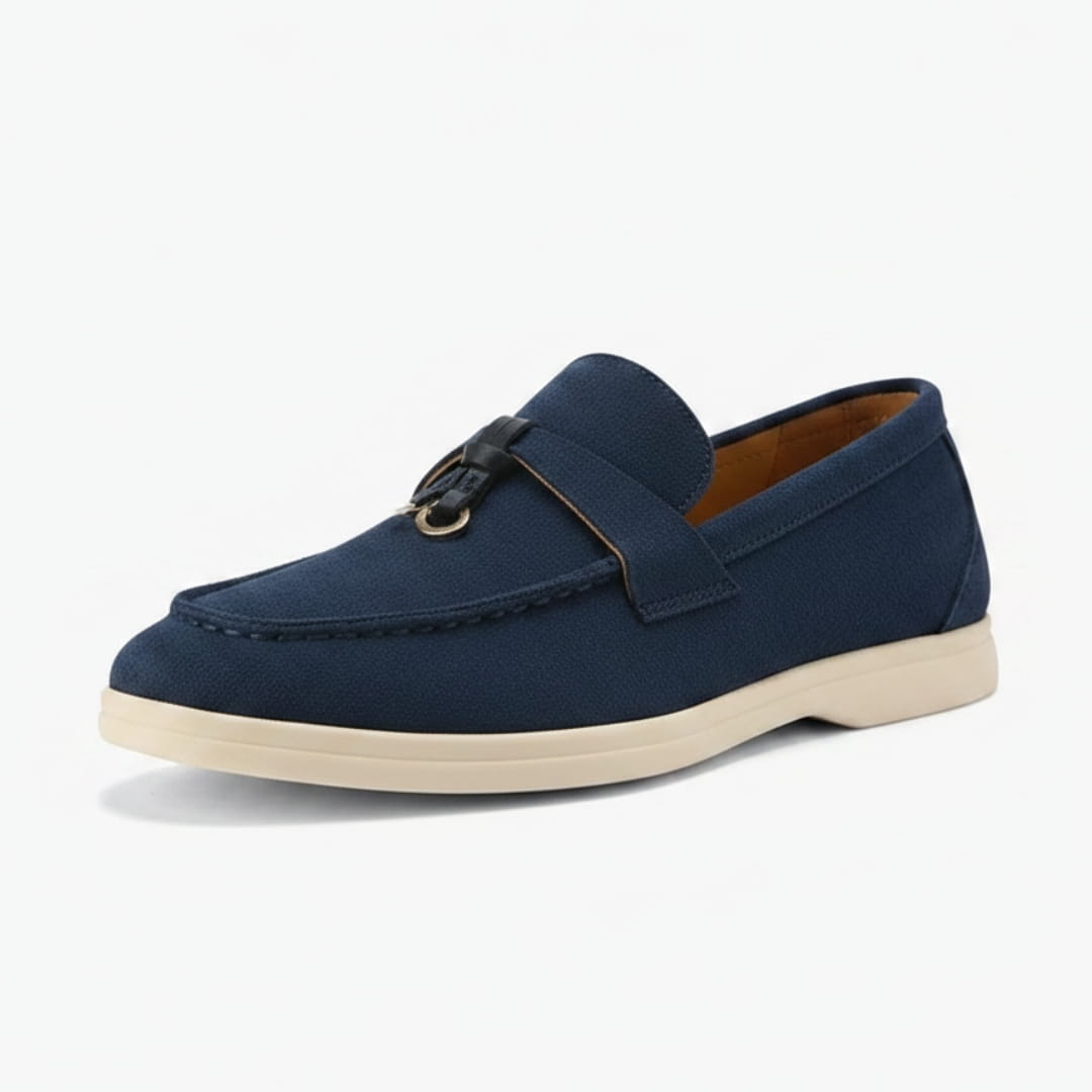 Christine Mocassins en Daim – Silhouette Élégante Chaussures À Enfiler Casual