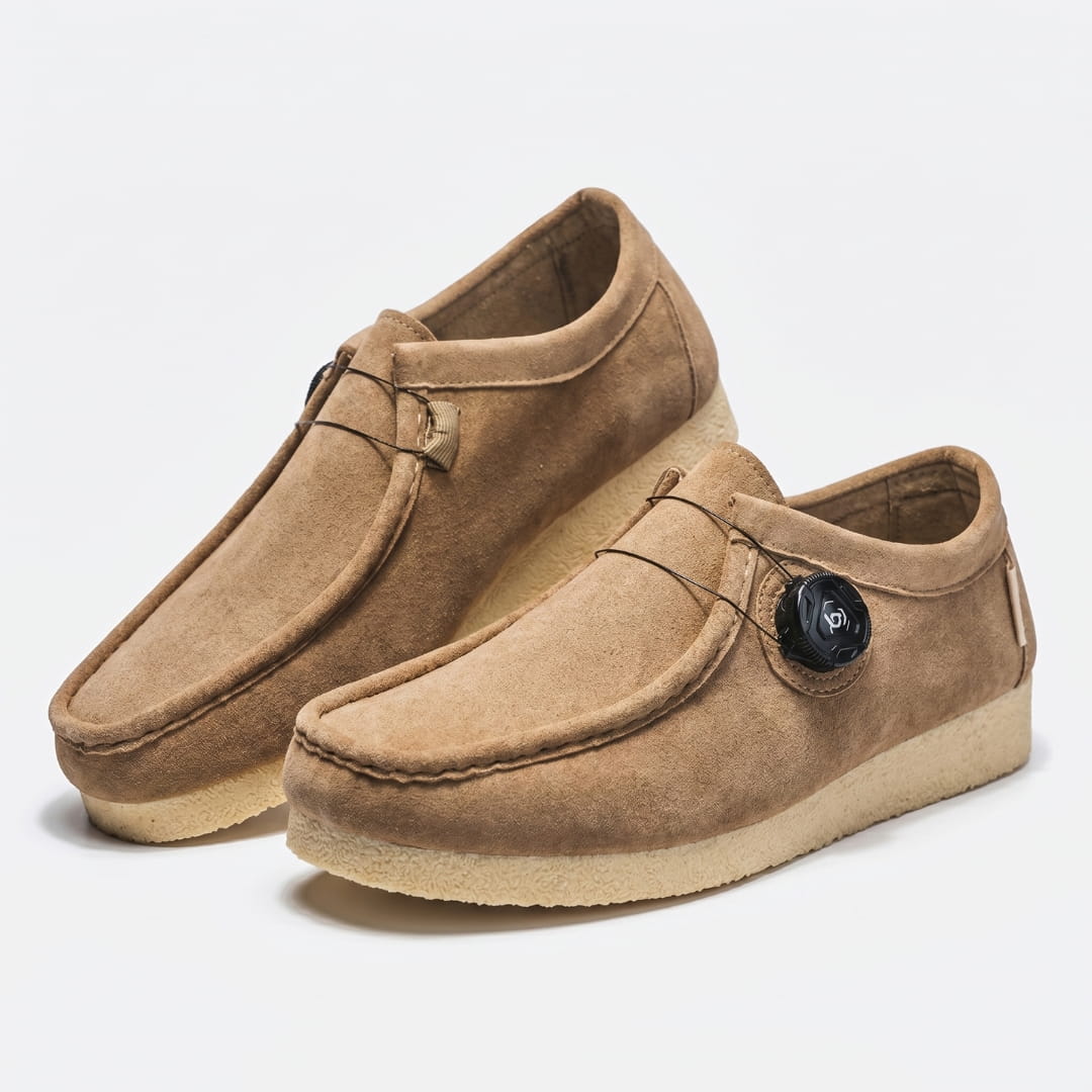 Harrington Mocassins en Daim Premium – Souliers Confort Léger à Ajustement Rapide