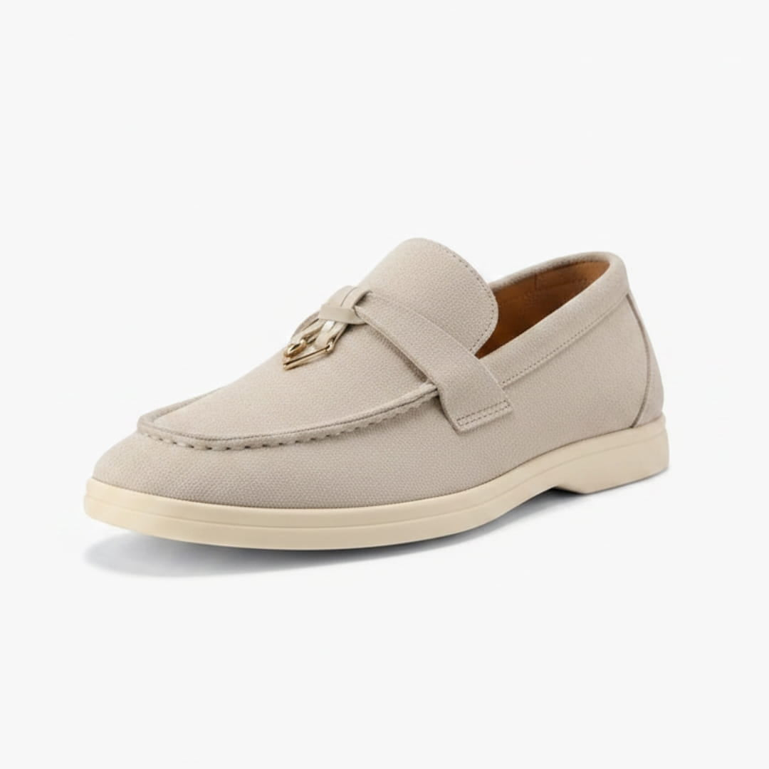 Christine Mocassins en Daim – Silhouette Élégante Chaussures À Enfiler Casual