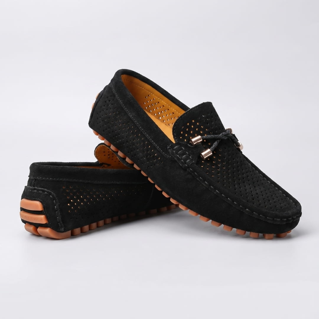 Clément Mocassins Driving en Cuir Souple – Chaussures Légères Casual à Enfiler