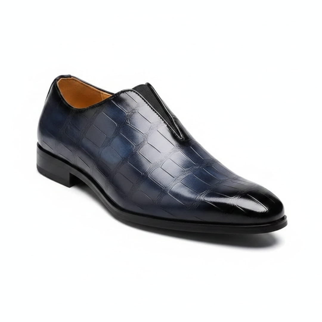 Sian Mocassins en Cuir Gaufré – Confort Durable Chaussures À Enfiler