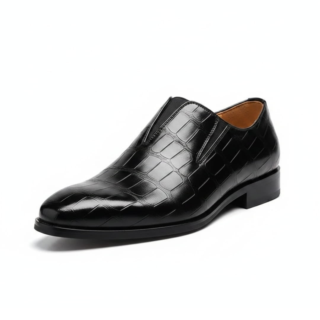 Sian Mocassins en Cuir Gaufré – Confort Durable Chaussures À Enfiler