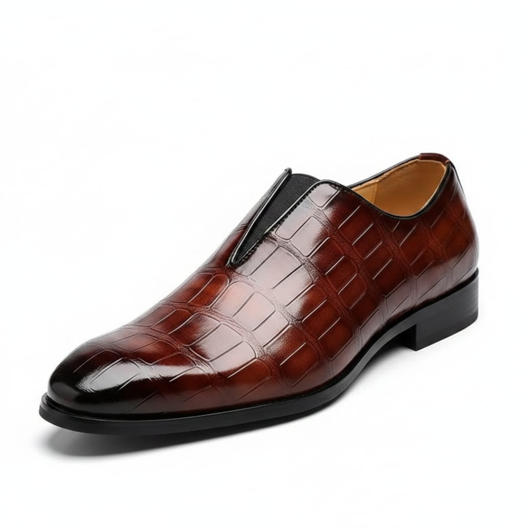 Sian Mocassins en Cuir Gaufré – Confort Durable Chaussures À Enfiler