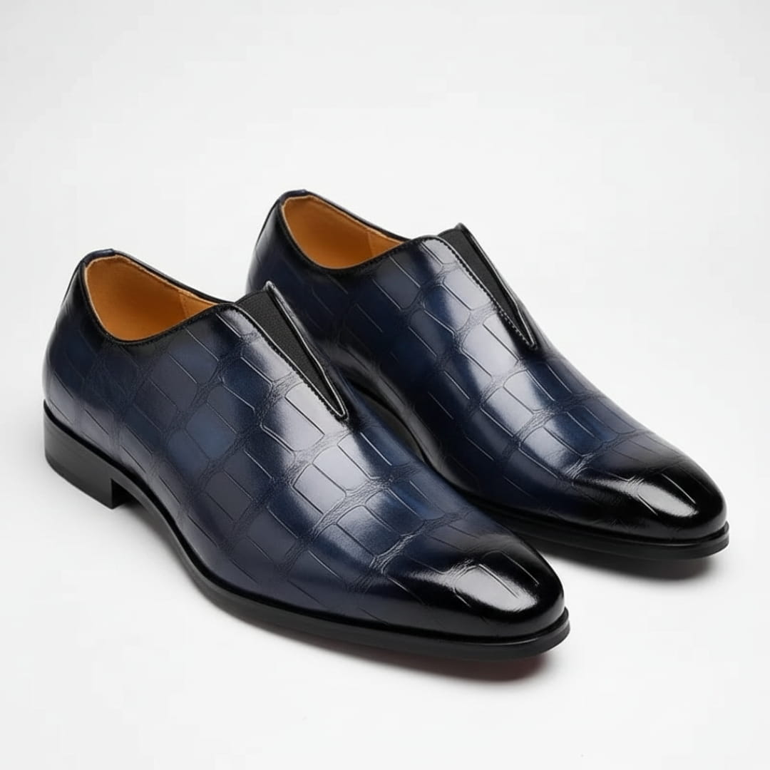 Sian Mocassins en Cuir Gaufré – Confort Durable Chaussures À Enfiler