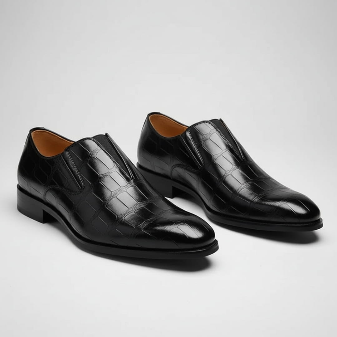 Sian Mocassins en Cuir Gaufré – Confort Durable Chaussures À Enfiler