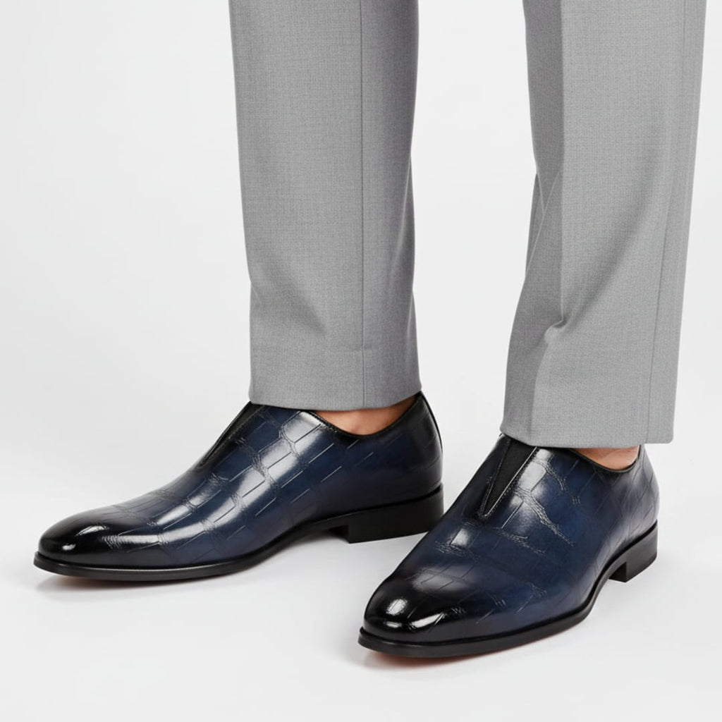 Sian Mocassins en Cuir Gaufré – Confort Durable Chaussures À Enfiler