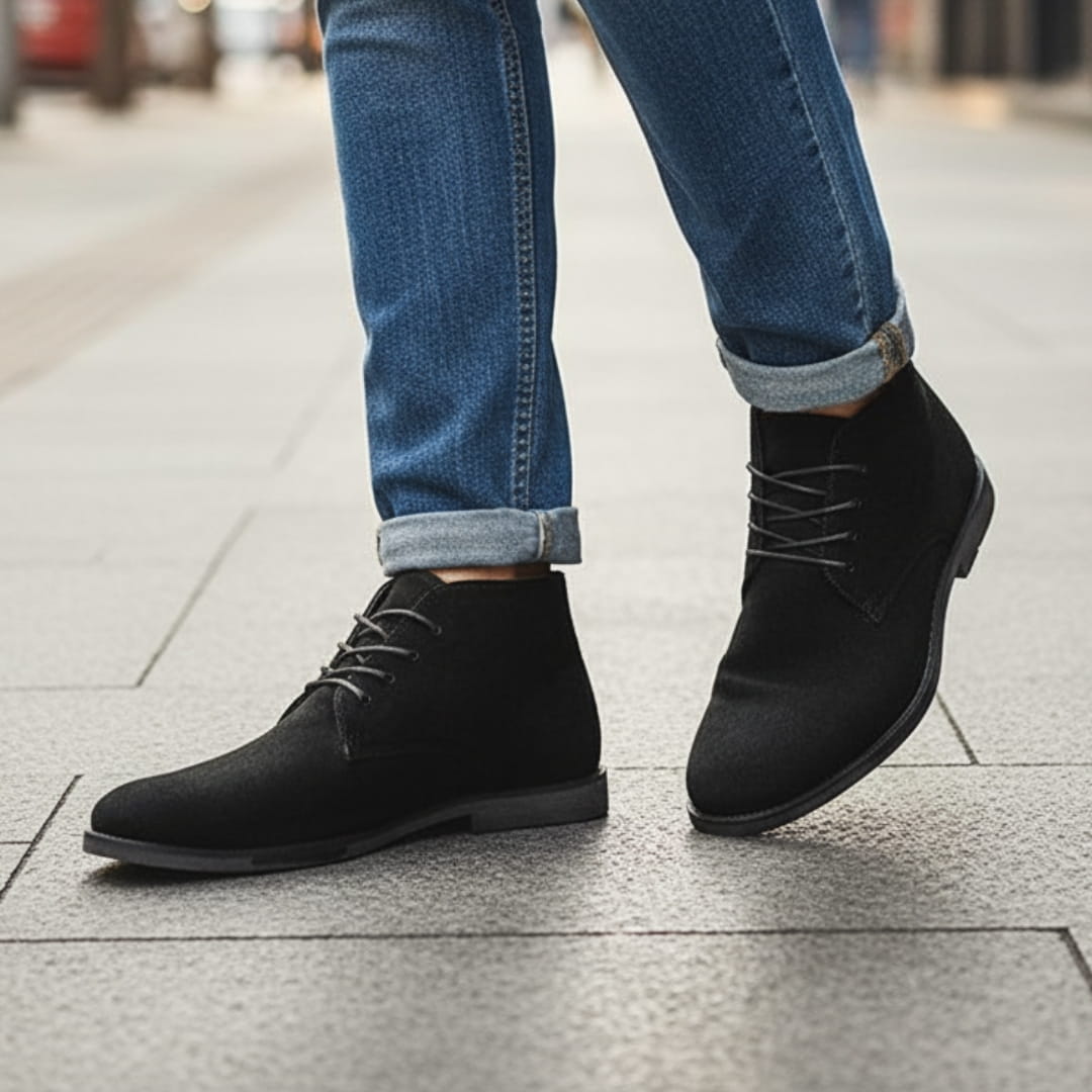 Olivier Bottes Chelsea Lace-Up en Daim Bottines Confort Durabilité