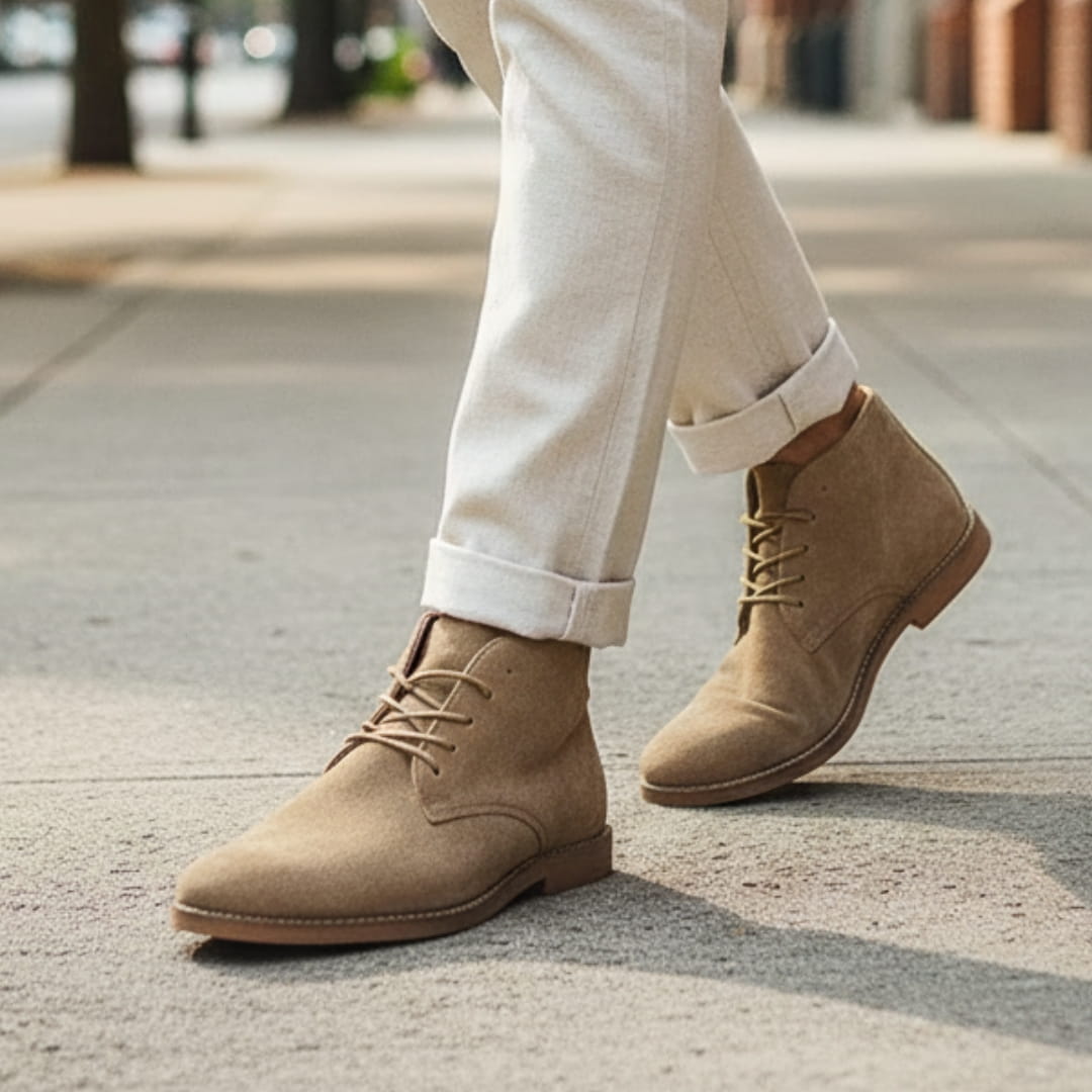 Olivier Bottes Chelsea Lace-Up en Daim Bottines Confort Durabilité