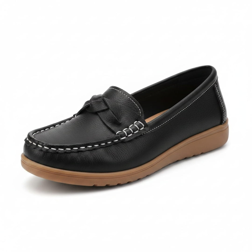 Aurélie Mocassins en Cuir Souple Ergonomiques – Chaussures Confort Marche Quotidienne