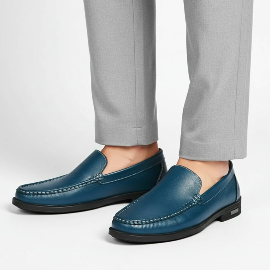Alberto Mocassins en Cuir – Confort Durable Chaussures À Enfiler Habillées