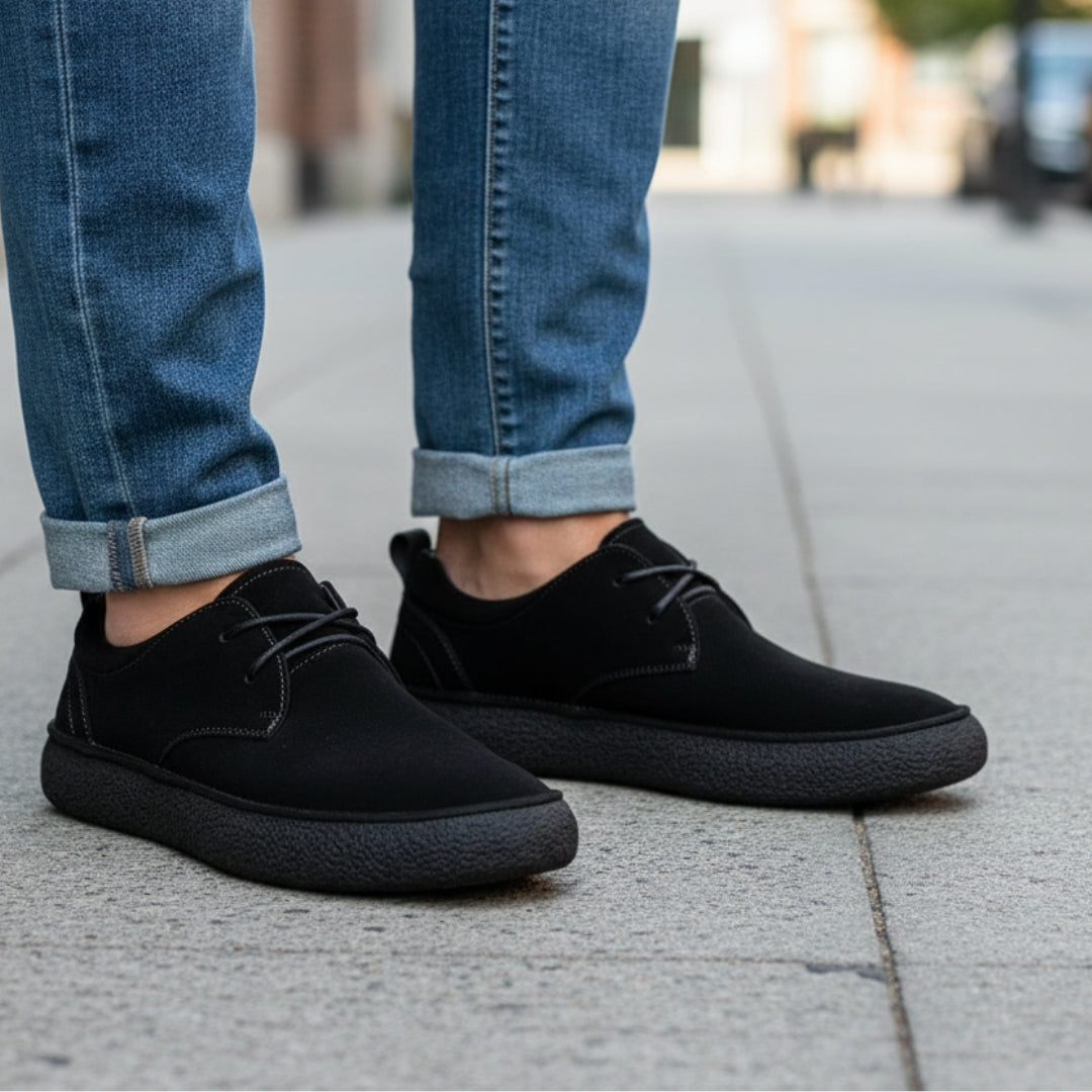 Bristol Chaussures en Daim Premium Confort Souple Semelle Caoutchouc Flexible