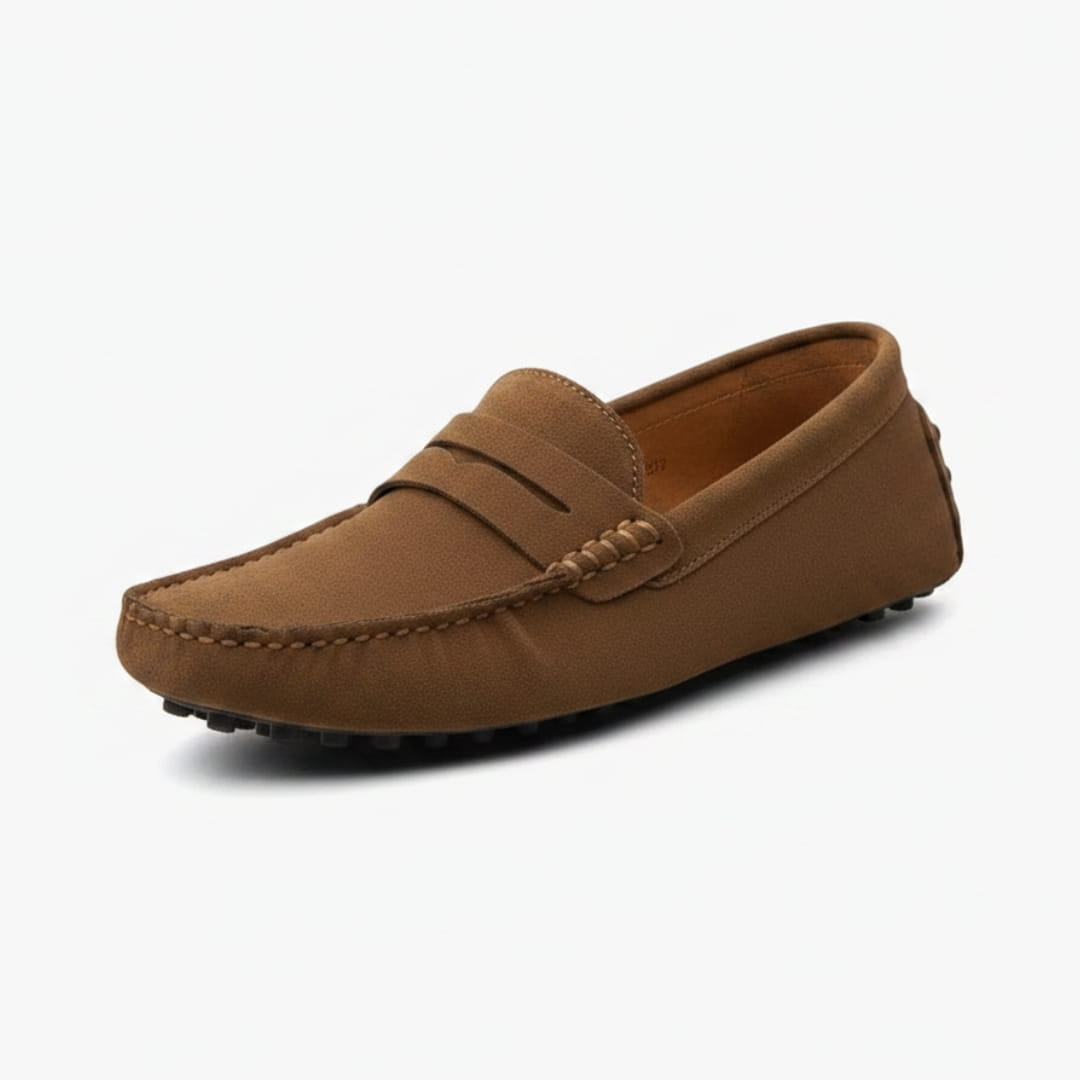 Mathieu Mocassins en Daim – Confort & Stabilité Chaussures À Enfiler Casual
