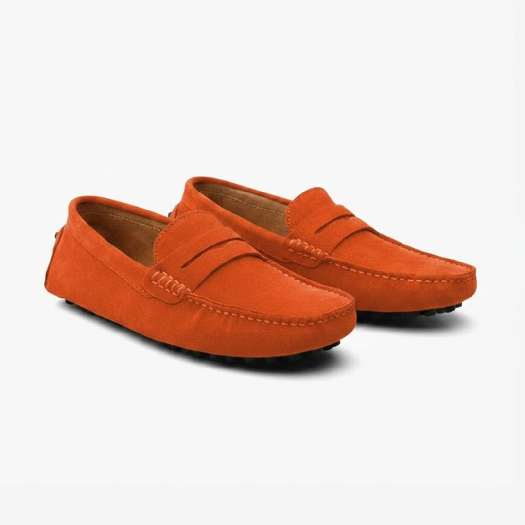 Mathieu Mocassins en Daim – Confort & Stabilité Chaussures À Enfiler Casual