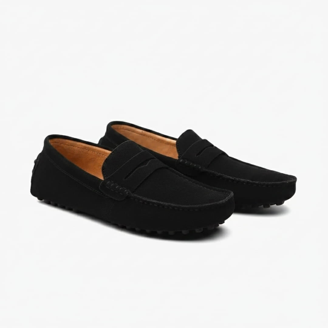 Mathieu Mocassins en Daim – Confort & Stabilité Chaussures À Enfiler Casual