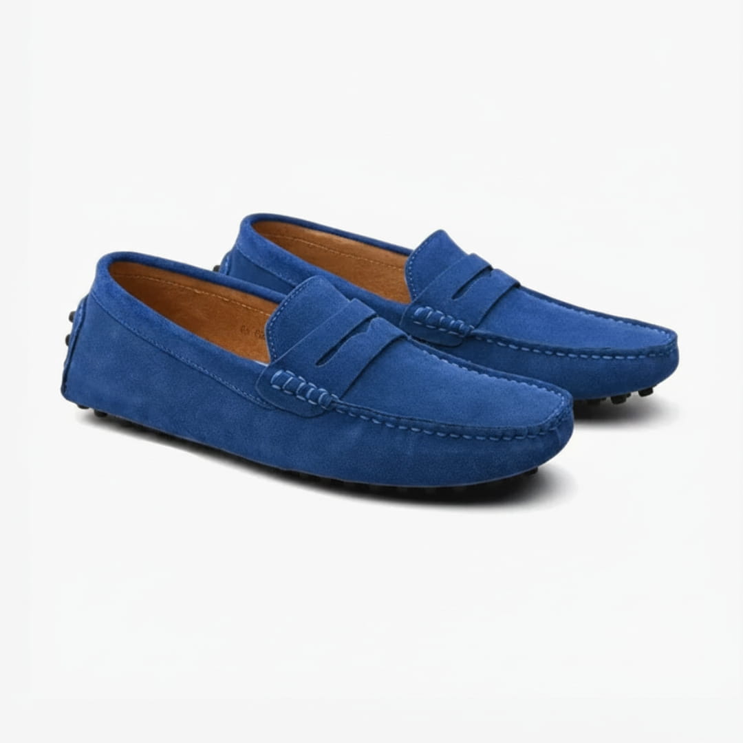Mathieu Mocassins en Daim – Confort & Stabilité Chaussures À Enfiler Casual