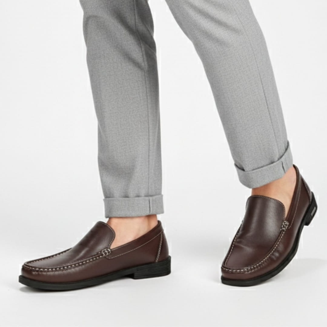 Alberto Mocassins en Cuir – Confort Durable Chaussures À Enfiler Habillées
