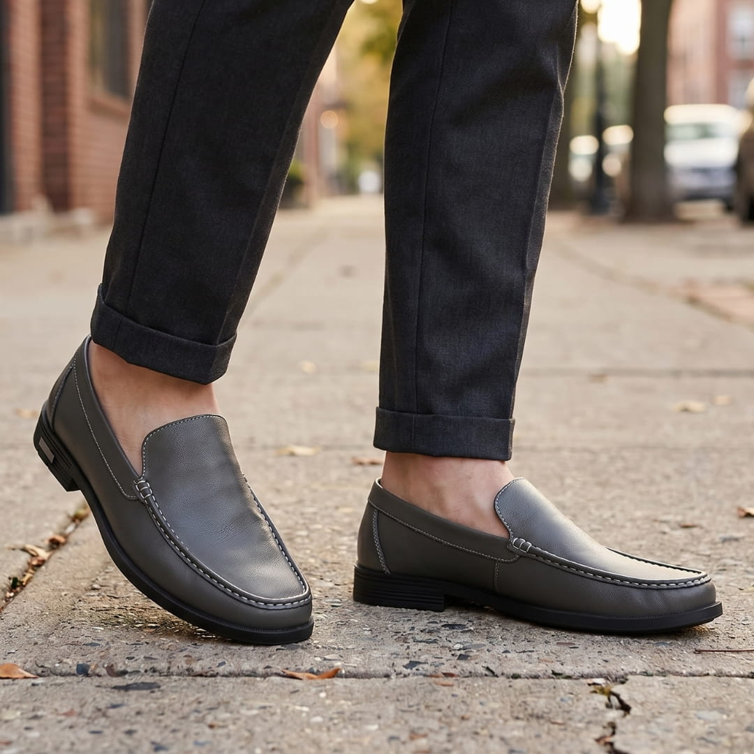 Alberto Mocassins en Cuir – Confort Durable Chaussures À Enfiler Habillées