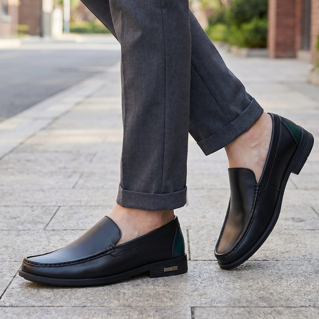 Alberto Mocassins en Cuir – Confort Durable Chaussures À Enfiler Habillées