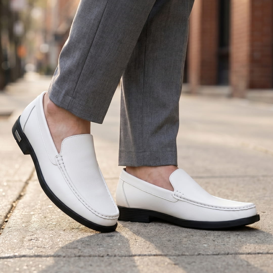 Alberto Mocassins en Cuir – Confort Durable Chaussures À Enfiler Habillées