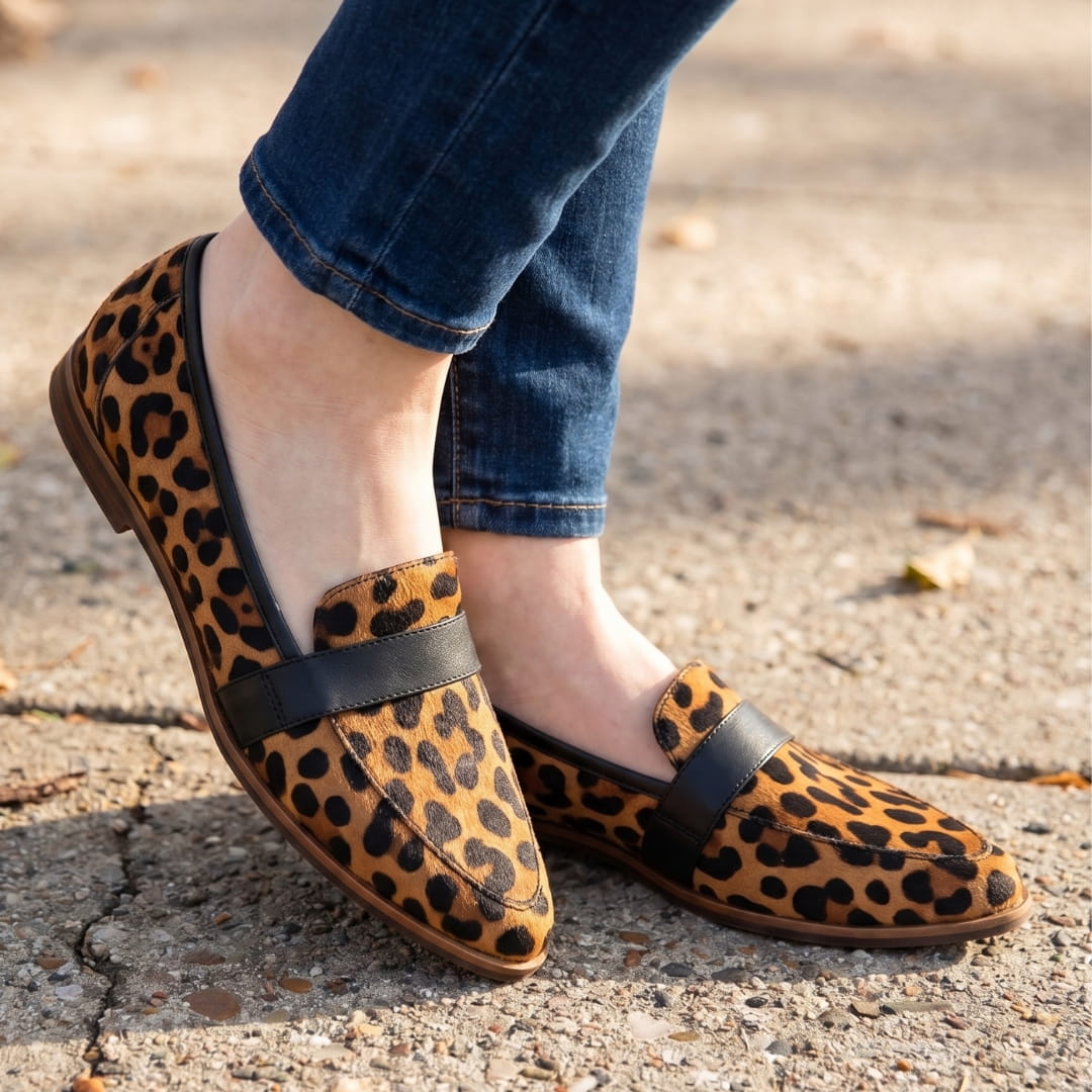 Helen Mocassins en Daim – Confort Chic Silhouette Bout Pointu Casual