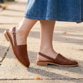 Chiara Ballerines Slingback Tressées – Semelle Confort Légère Chaussures Casual