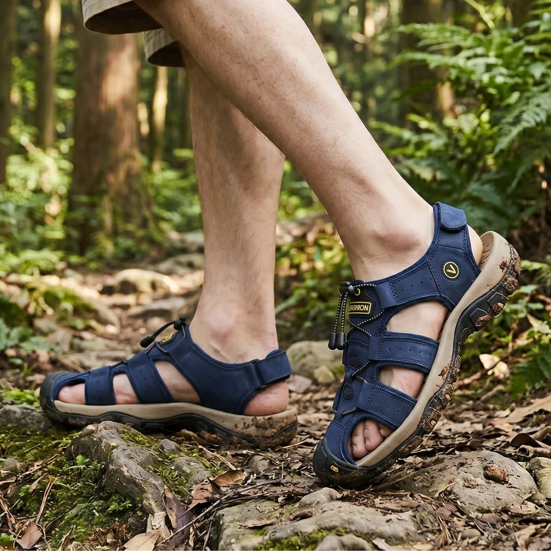 Kairo Cuir Sandales Pêcheur – Confort Estival Souple Marche Chaussures
