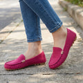 Kaithlyn Chaussures Décontractées en Daim à Enfiler – Détails Métalliques Confort Usage Quotidien