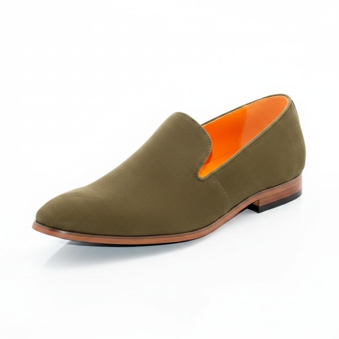 Antonio Mocassins en Daim – Style Habillé Chic Chaussures À Enfiler Confort