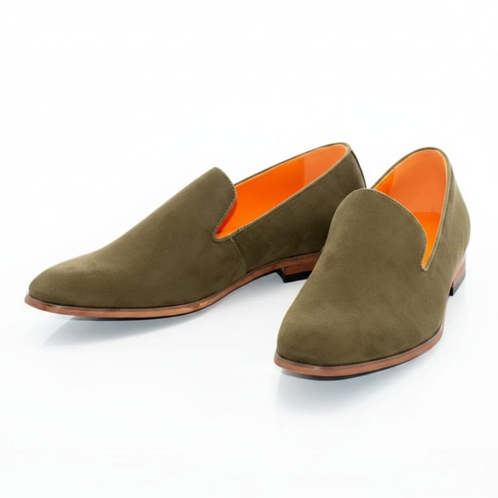 Antonio Mocassins en Daim – Style Habillé Chic Chaussures À Enfiler Confort