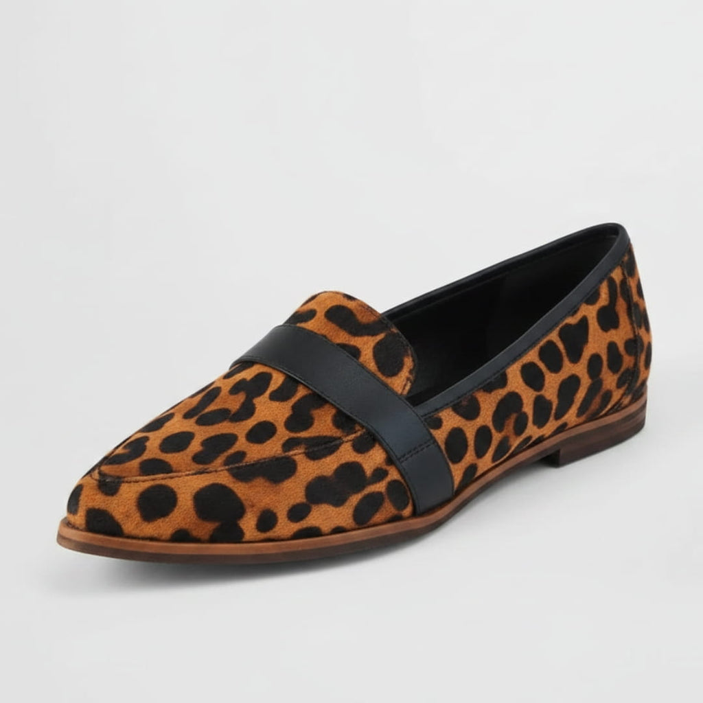 Helen Mocassins en Daim – Confort Chic Silhouette Bout Pointu Casual