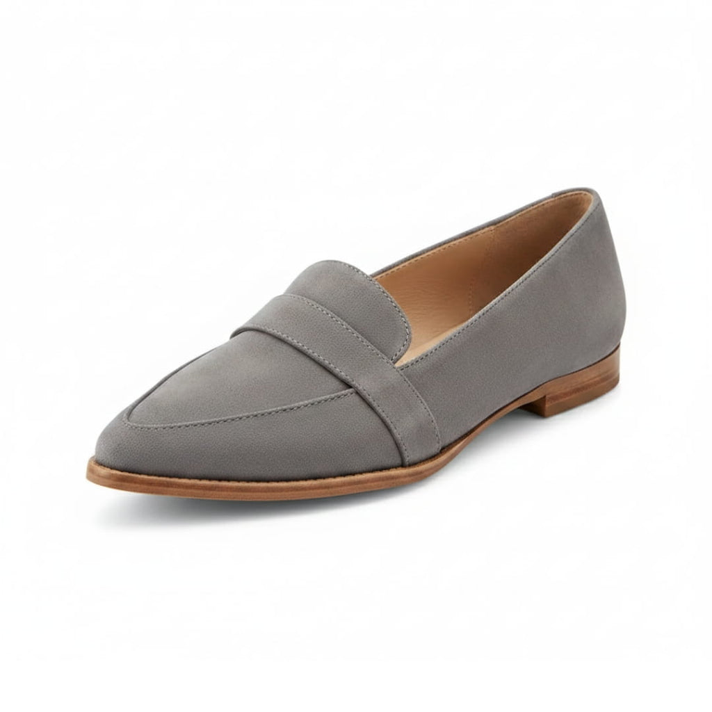 Helen Mocassins en Daim – Confort Chic Silhouette Bout Pointu Casual