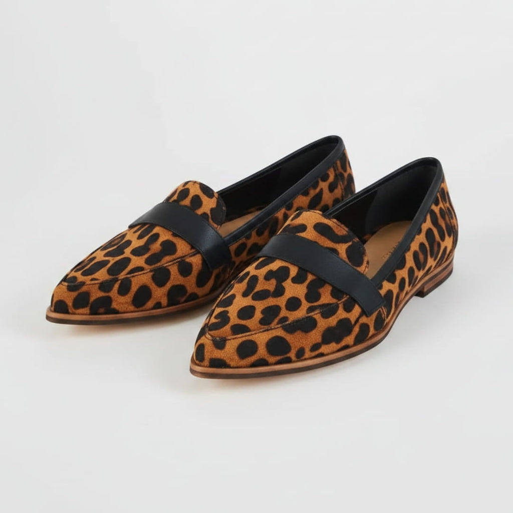 Helen Mocassins en Daim – Confort Chic Silhouette Bout Pointu Casual