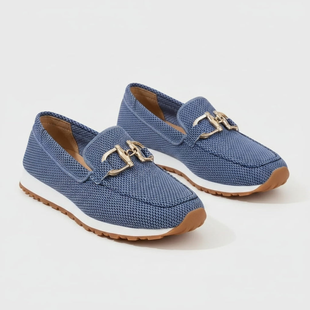 Béatrice Mocassins Souples – Confort Respirant À Boucle Métallique Casual