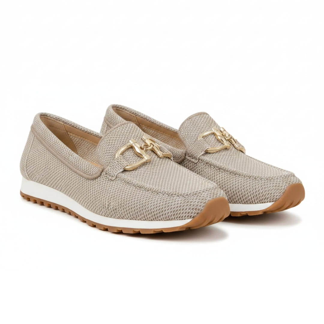 Béatrice Mocassins Souples – Confort Respirant À Boucle Métallique Casual