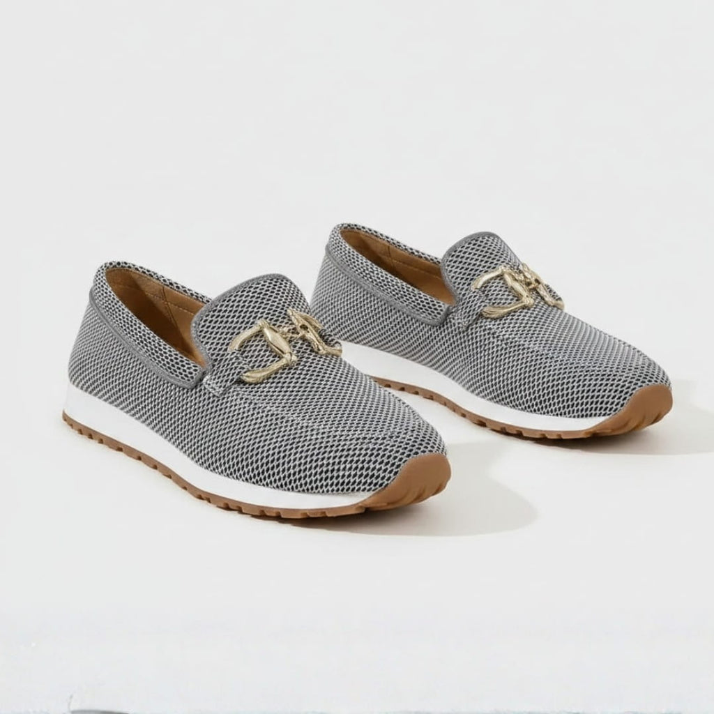 Béatrice Mocassins Souples – Confort Respirant À Boucle Métallique Casual