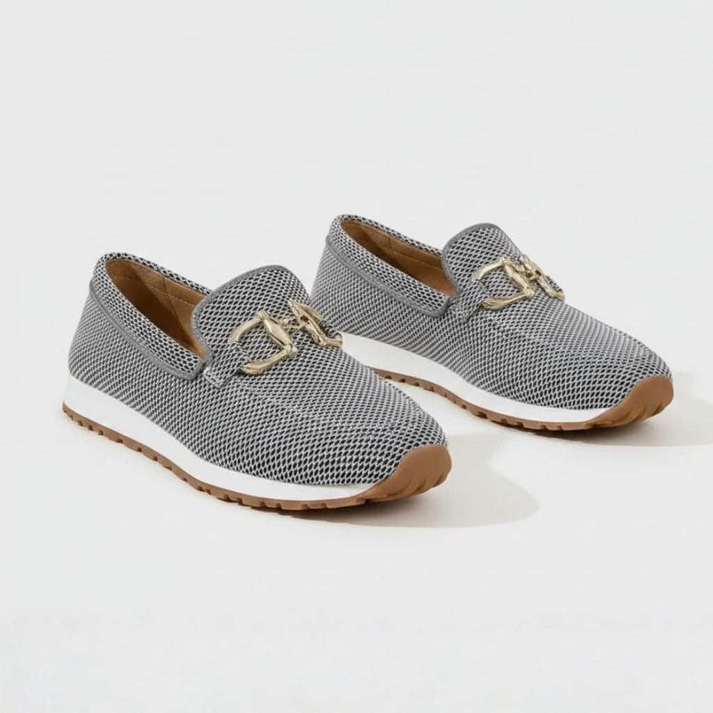 Béatrice Mocassins Souples – Confort Respirant À Boucle Métallique Casual