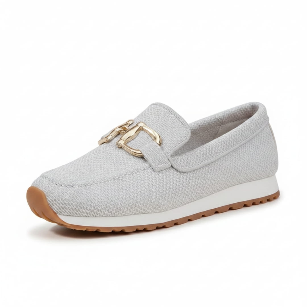 Béatrice Mocassins Souples – Confort Respirant À Boucle Métallique Casual