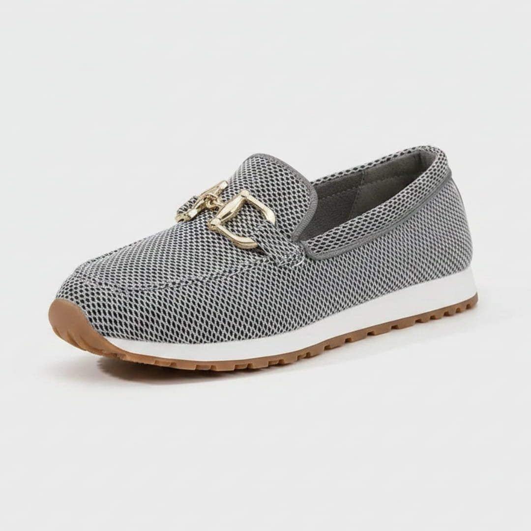 Béatrice Mocassins Souples – Confort Respirant À Boucle Métallique Casual