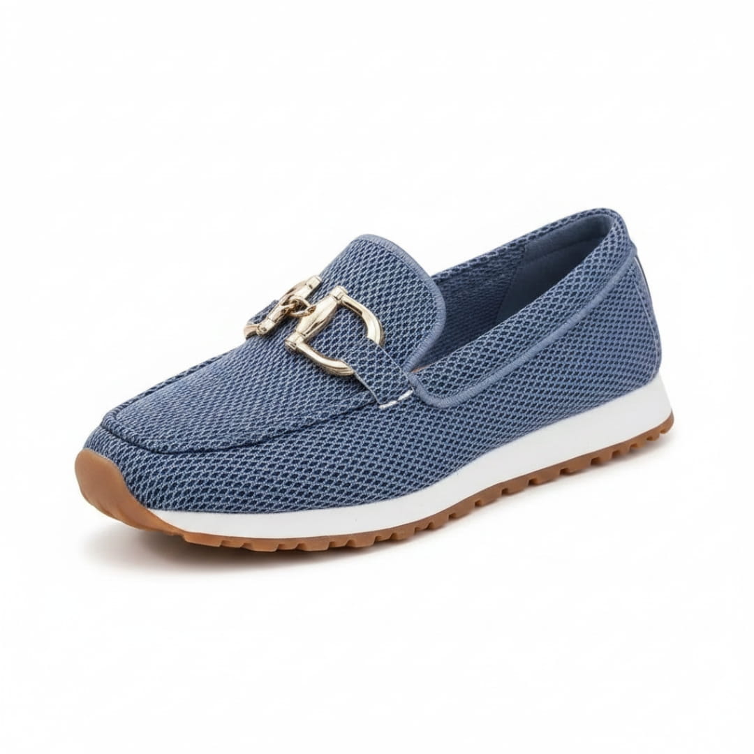 Béatrice Mocassins Souples – Confort Respirant À Boucle Métallique Casual