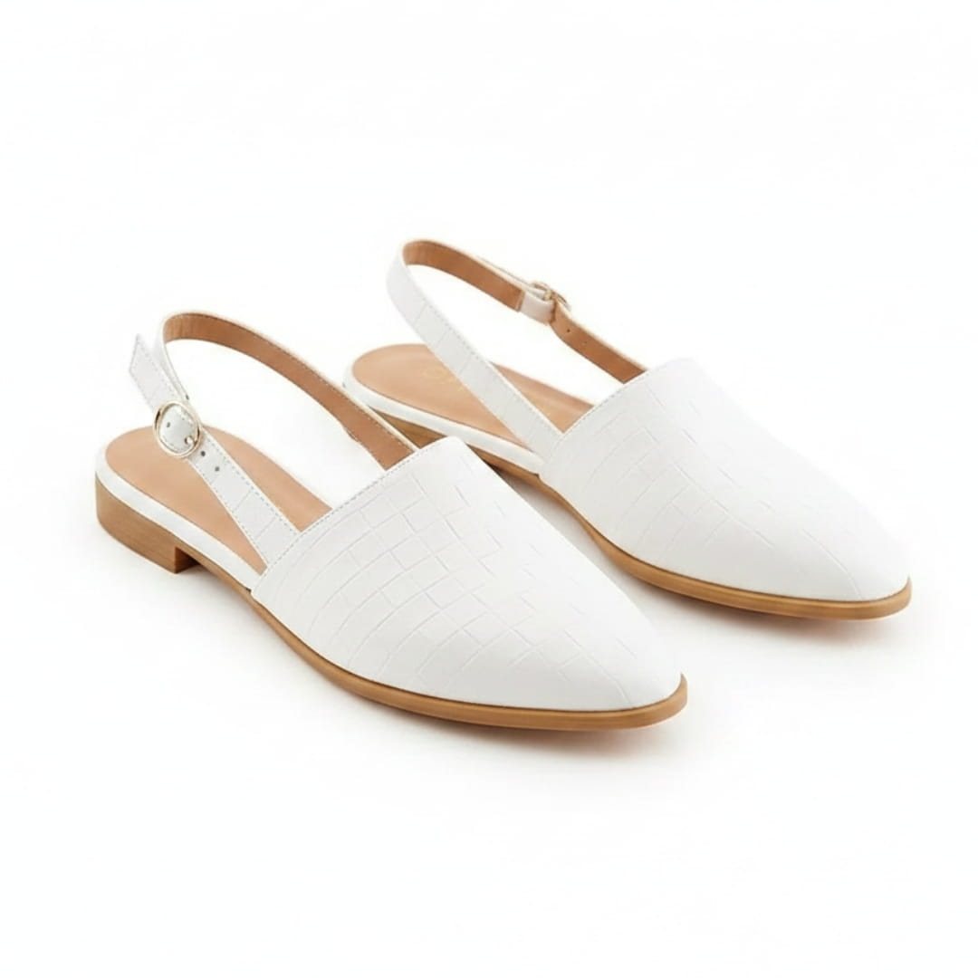 Chiara Ballerines Slingback Tressées – Semelle Confort Légère Chaussures Casual