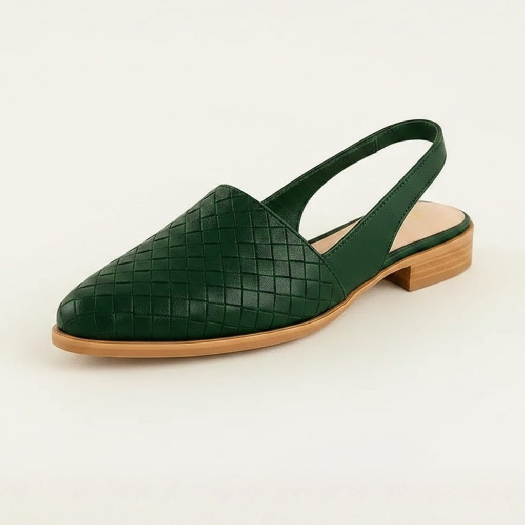Chiara Ballerines Slingback Tressées – Semelle Confort Légère Chaussures Casual