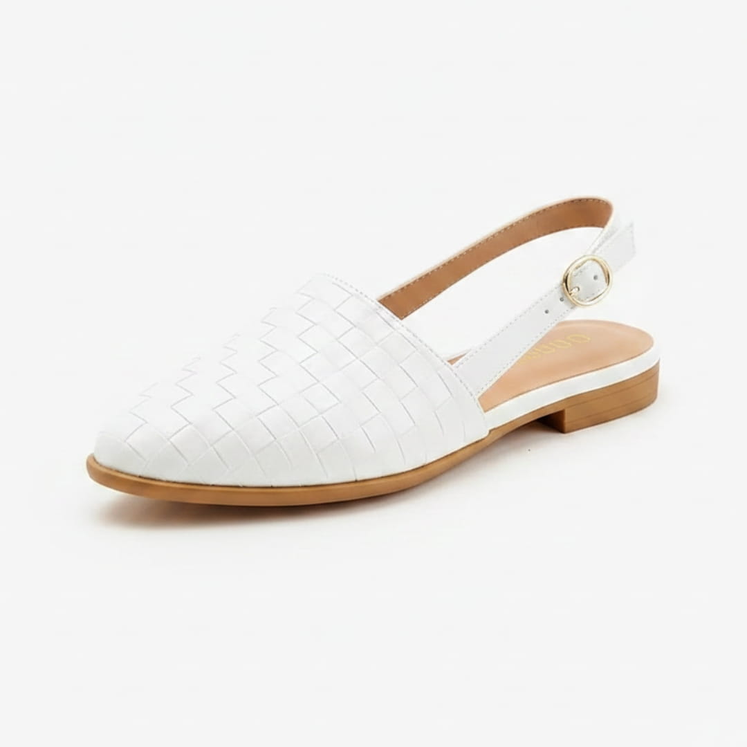 Chiara Ballerines Slingback Tressées – Semelle Confort Légère Chaussures Casual