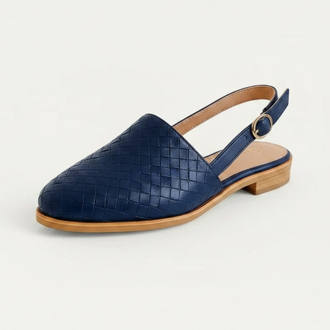 Chiara Ballerines Slingback Tressées – Semelle Confort Légère Chaussures Casual
