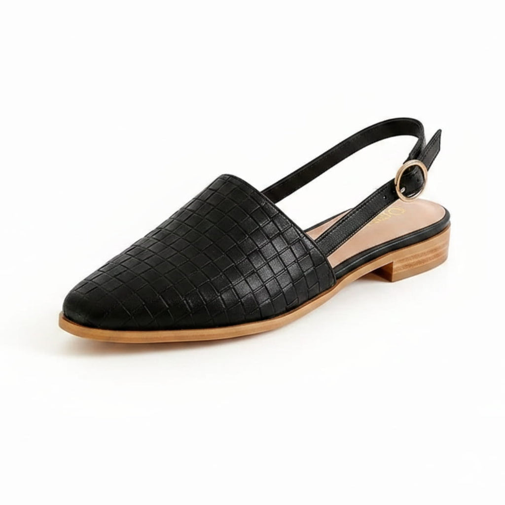 Chiara Ballerines Slingback Tressées – Semelle Confort Légère Chaussures Casual